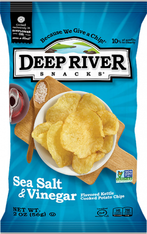 Deep River Sea Salt and Vinegar Kettle Chips