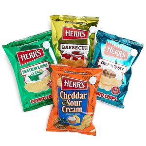 Potato Chips Four Flavor Variety Pack