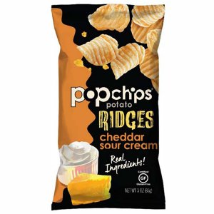 Popchips Potato Ridges Cheddar & Sour Cream Chips